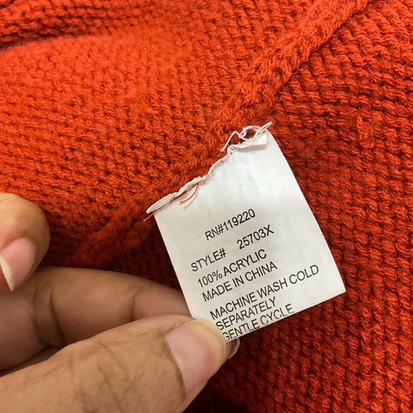 Na Na Fashion Rust Knit Short Sleeve Button Front Cardigan Sweater 2XL - Picture 7 of 7